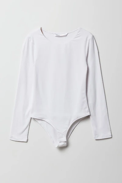 Maillot ras du cou à manches longues pour fille