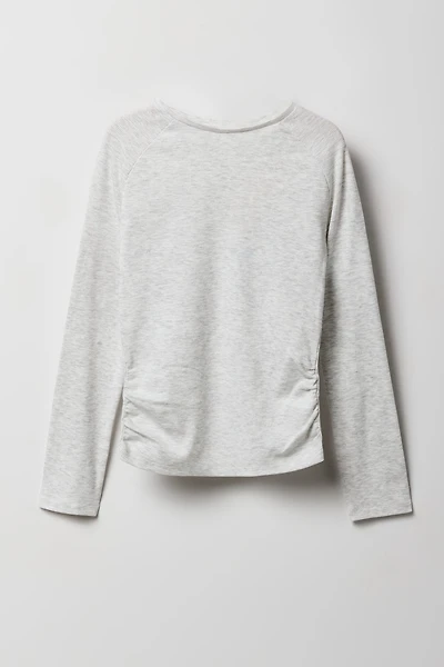 Haut à manches longues cintré sur les côtés pour fille