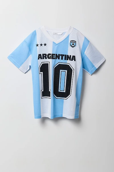 Girls Argentina Mesh Jersey