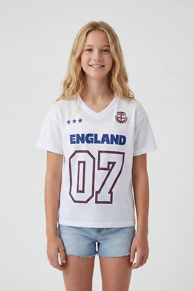 Kids England Mesh Jersey