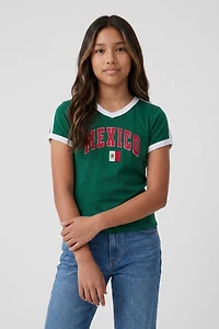 Girls Mexico Graphic Soccer T-Shirt