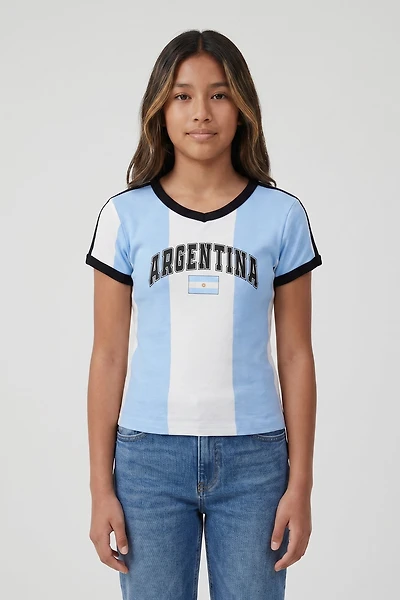 Girls Argentina Graphic T-Shirt