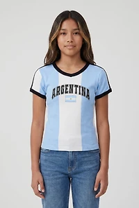 Girls Argentina Graphic T-Shirt