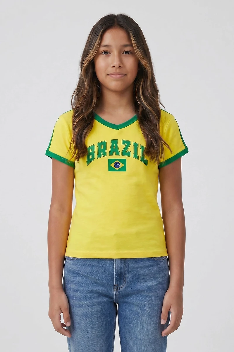 Girls Brazil Graphic T-Shirt