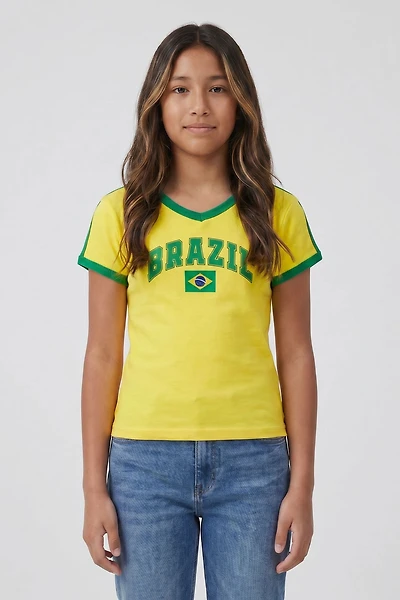 Girls Brazil Graphic T-Shirt
