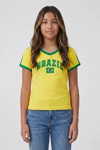 Girls Brazil Graphic T-Shirt