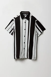 Haut boutonné avev motif cachemire et col pour garçon