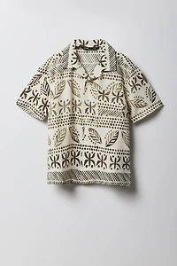 Haut carré boutonné pour garçon