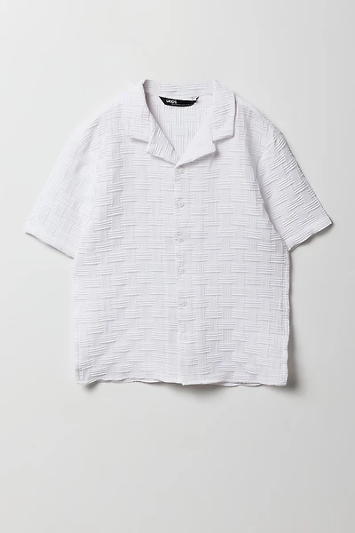 Haut boutonné natté pour garçon