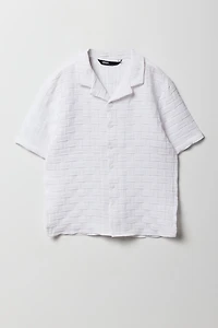 Haut boutonné natté pour garçon