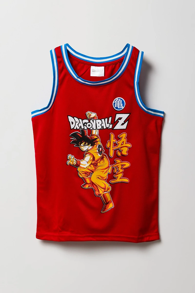 Jersey en filet à imprimé Dragon Ball Z pour garçon