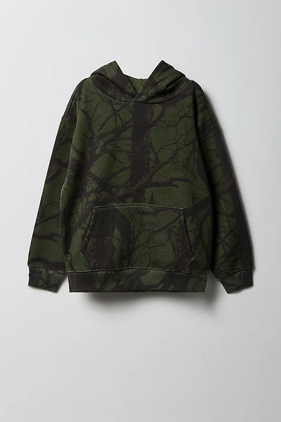 Kids Camo Fleece Hoodie