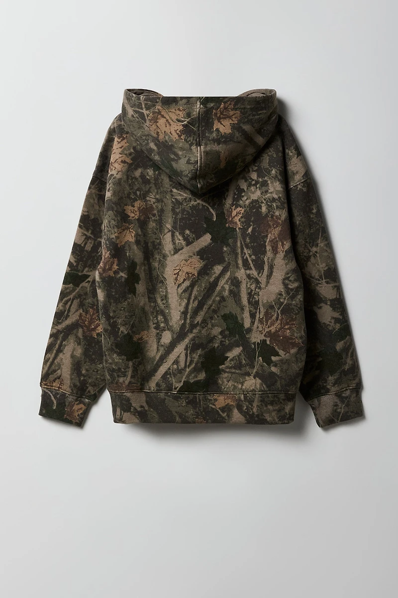 Kids Camo Fleece Hoodie