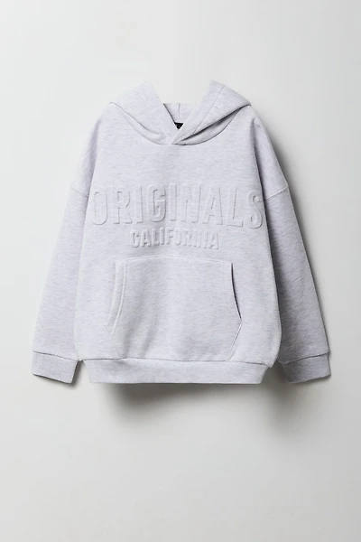 Kids Premium Heavyweight Fleece Boxy Embossed Hoodie