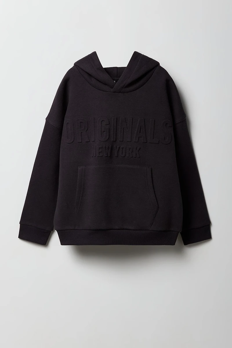 Kids Premium Heavyweight Fleece Boxy Embossed Hoodie