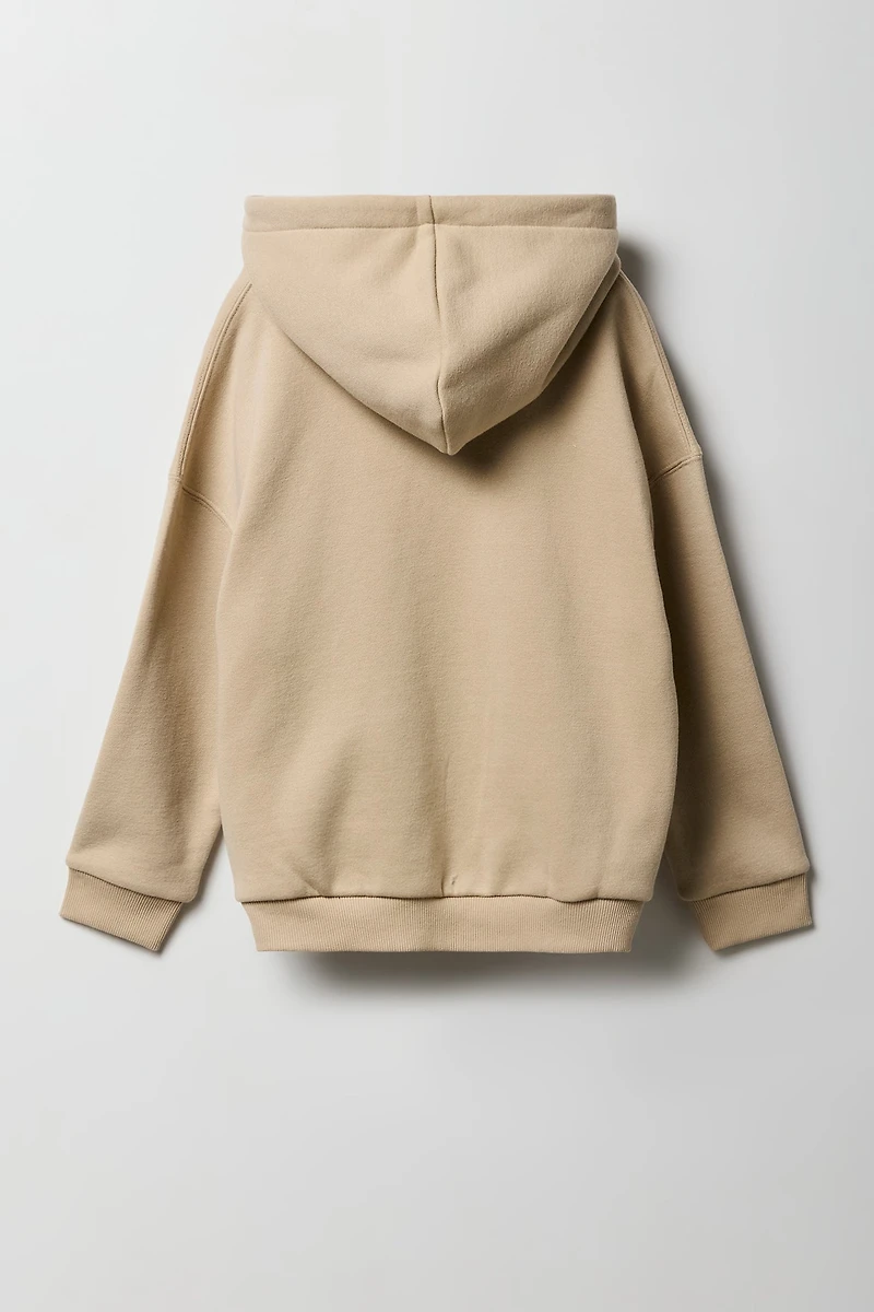 Kids Premium Heavyweight Fleece Boxy Embossed Hoodie