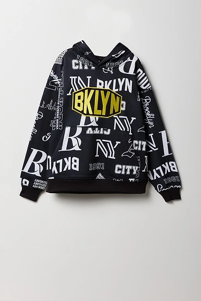 Kids Graffiti Print Hoodie