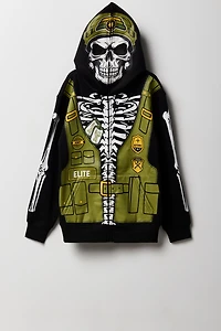 Kids Skeleton Army Full-Zip Peeper Hoodie