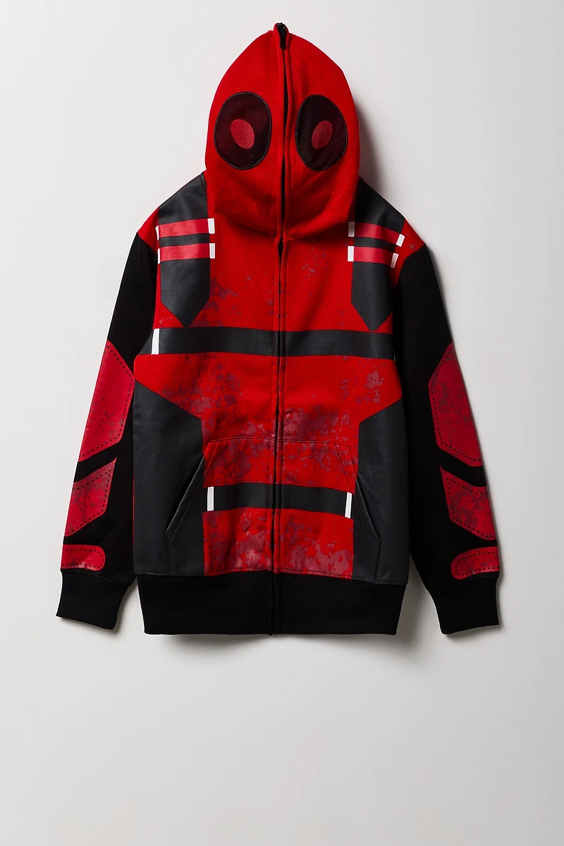 Kids Red Hero Full Zip Peeper Hoodie