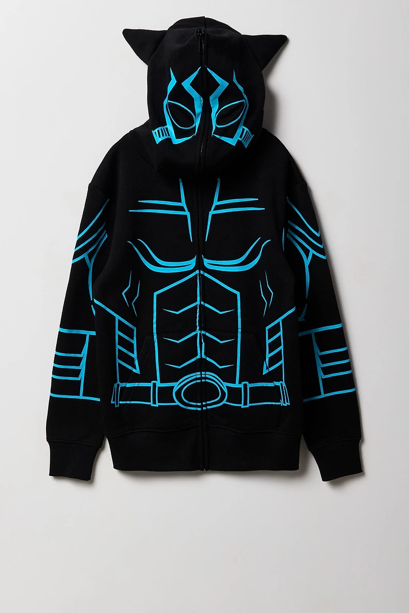 Kids Superhero Full Zip Fleece Hoodie