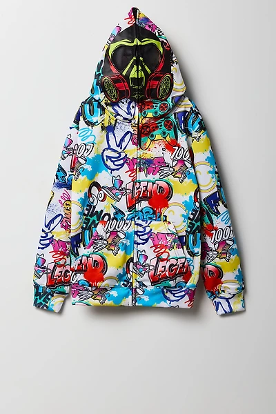 Boys Graffiti Full-Zip Peeper Hoodie