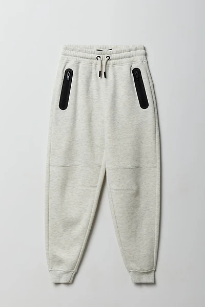 Jogger en molleton avec poches à fermeture glissière pour garçon