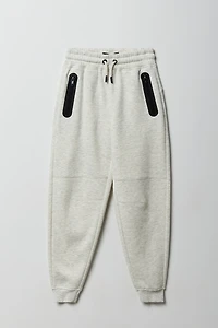 Jogger en molleton avec poches à fermeture glissière pour garçon