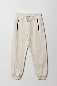 Jogger de style moto en molleton pour enfants