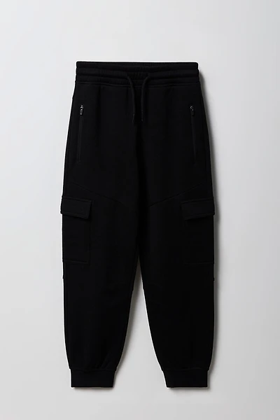 Kids Zipper Pocket Cargo Jogger