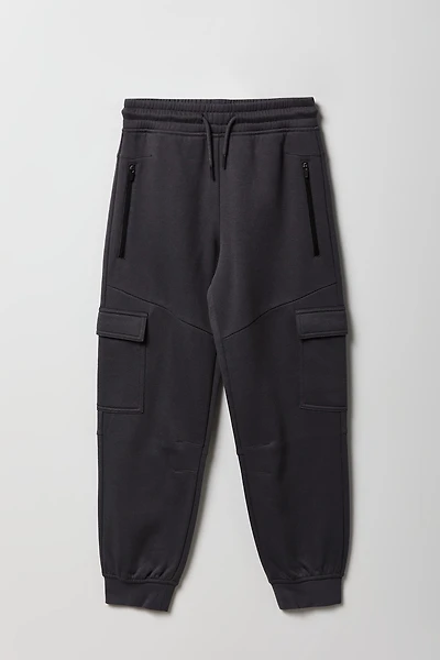 Kids Zipper Pocket Cargo Jogger