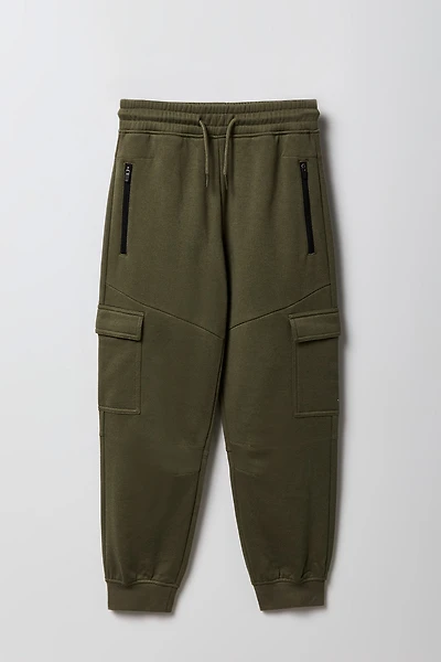Kids Zipper Pocket Cargo Jogger