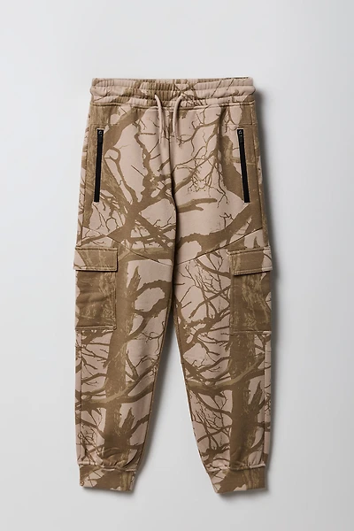 Jogger cargo avec poches à fermeture glissière pour enfants