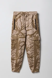 Jogger cargo avec poches à fermeture glissière pour enfants