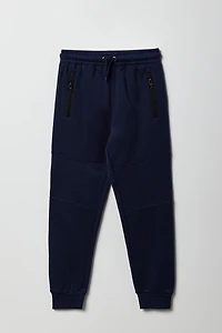 Kids Zipper Pocket Fleece Jogger