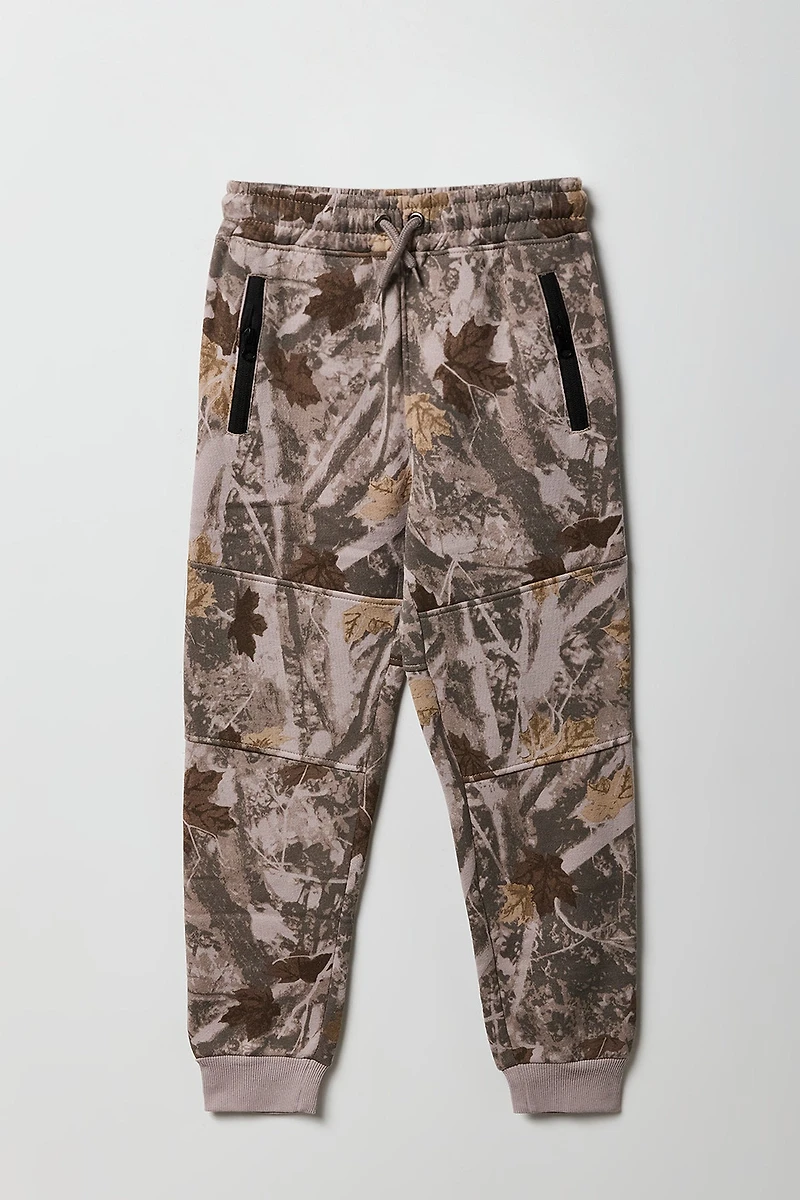 Jogger en molleton avec poches à fermeture glissière pour enfants