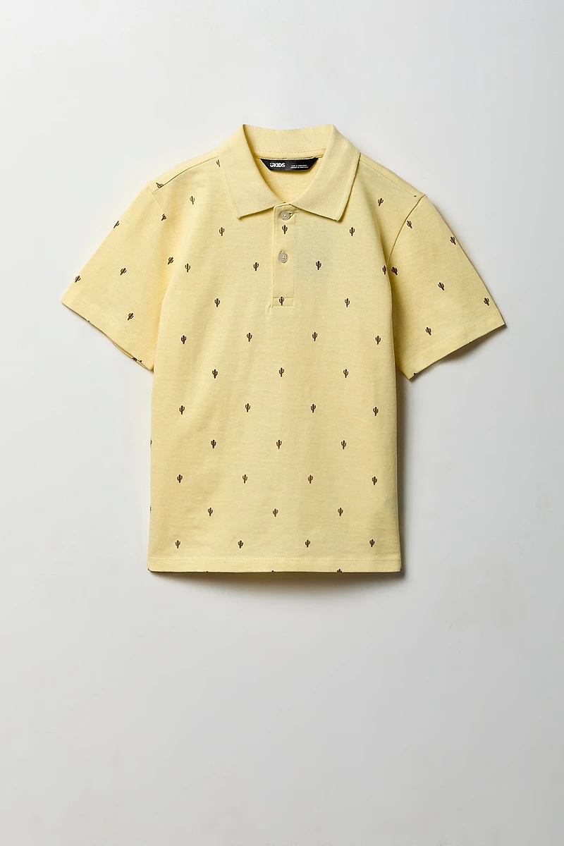Boys Printed Polo