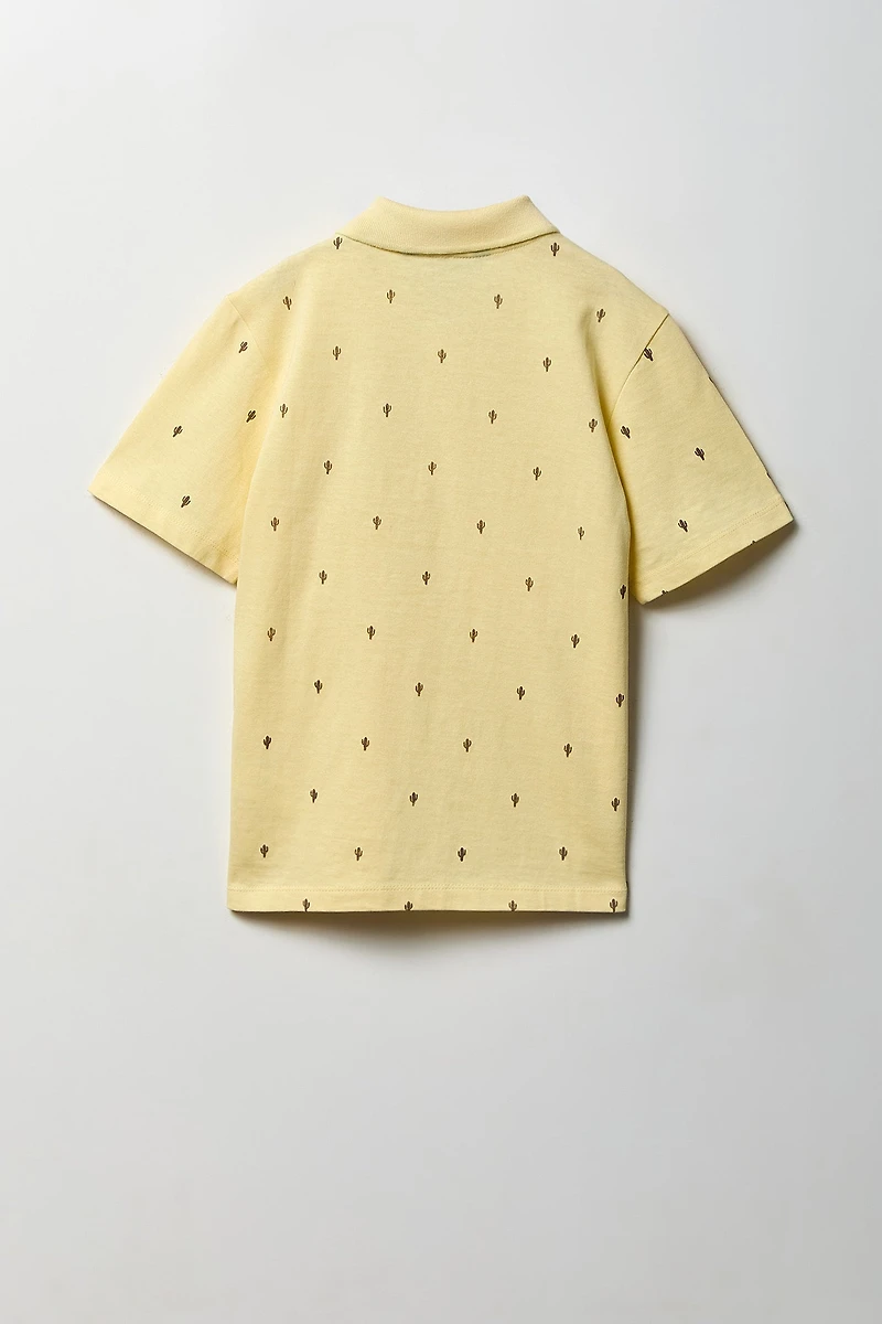 Boys Printed Polo