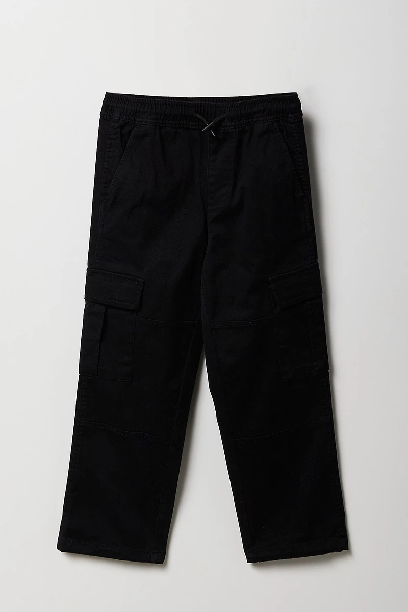 Boys Drawstring Straight Leg Cargo Pant