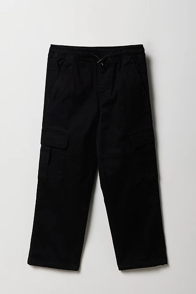 Boys Drawstring Straight Leg Cargo Pant