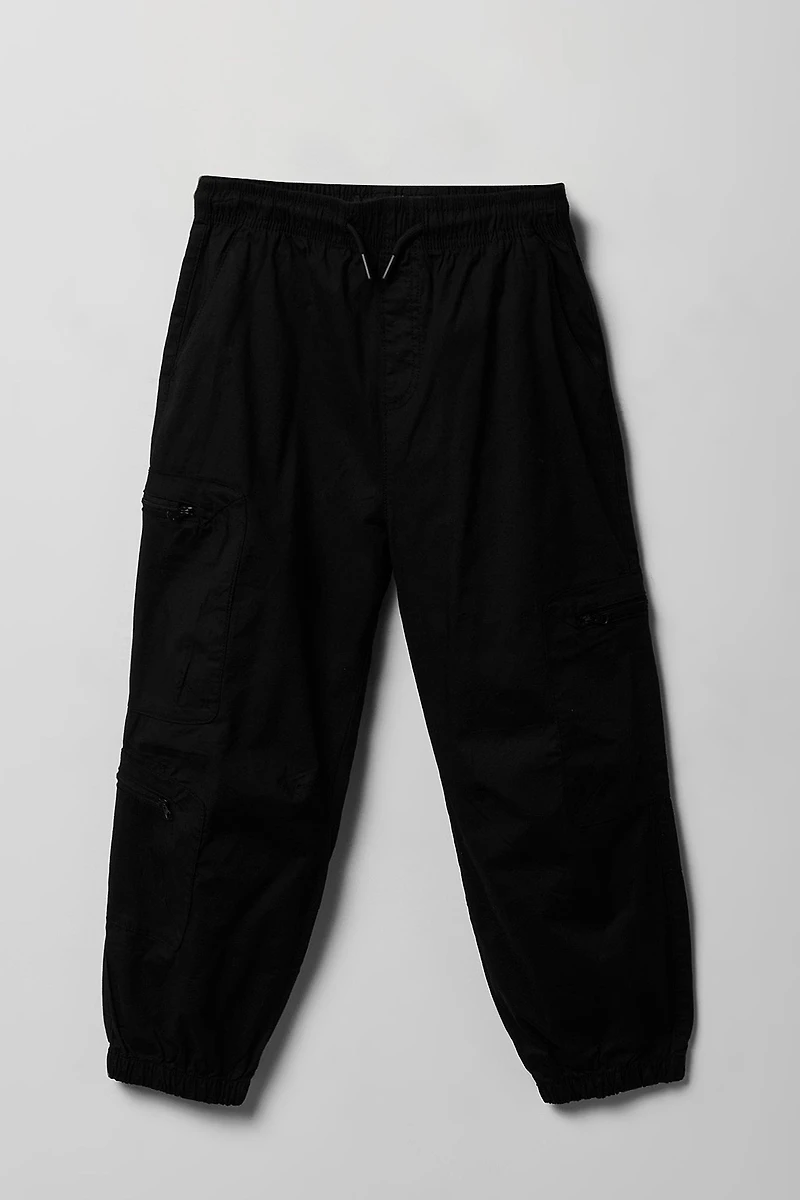 Boys Poplin Cargo Jogger