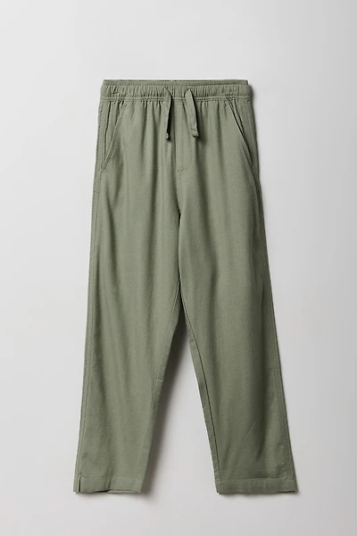 Boys Linen-Blend Relaxed Pant