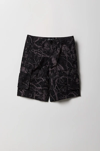 Short cargo avec motif camouflage pour garçon