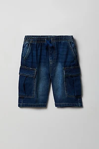 Short cargo en denim pour garçon