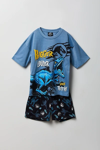Kids Jurassic Park T-Shirt & Short Pajama Set