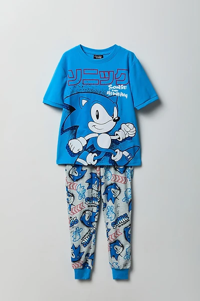 Kids Sonic T-Shirt & Jogger Pajama Set