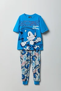 Kids Sonic T-Shirt & Jogger Pajama Set