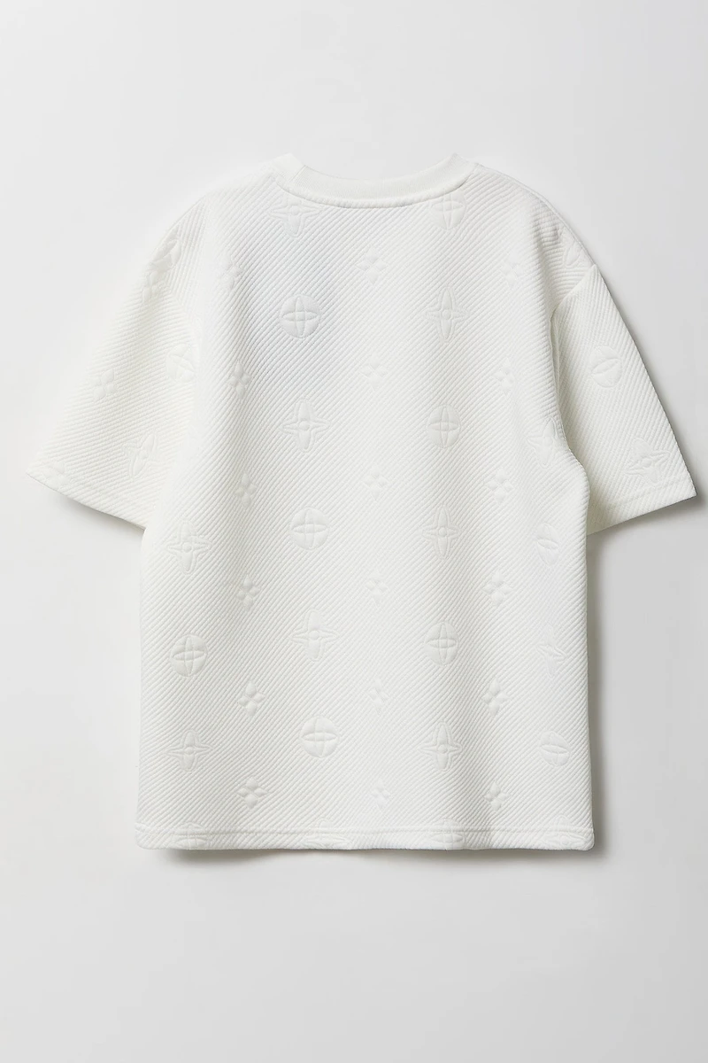 Boys Status Jaquard Knit T-Shirt
