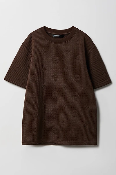 Boys Status Jaquard Knit T-Shirt