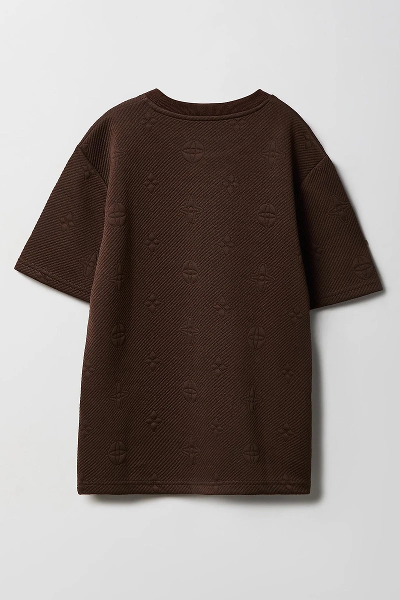 Boys Status Jaquard Knit T-Shirt