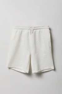 Short en tricot de jacquard à imprimé Status pour garçon